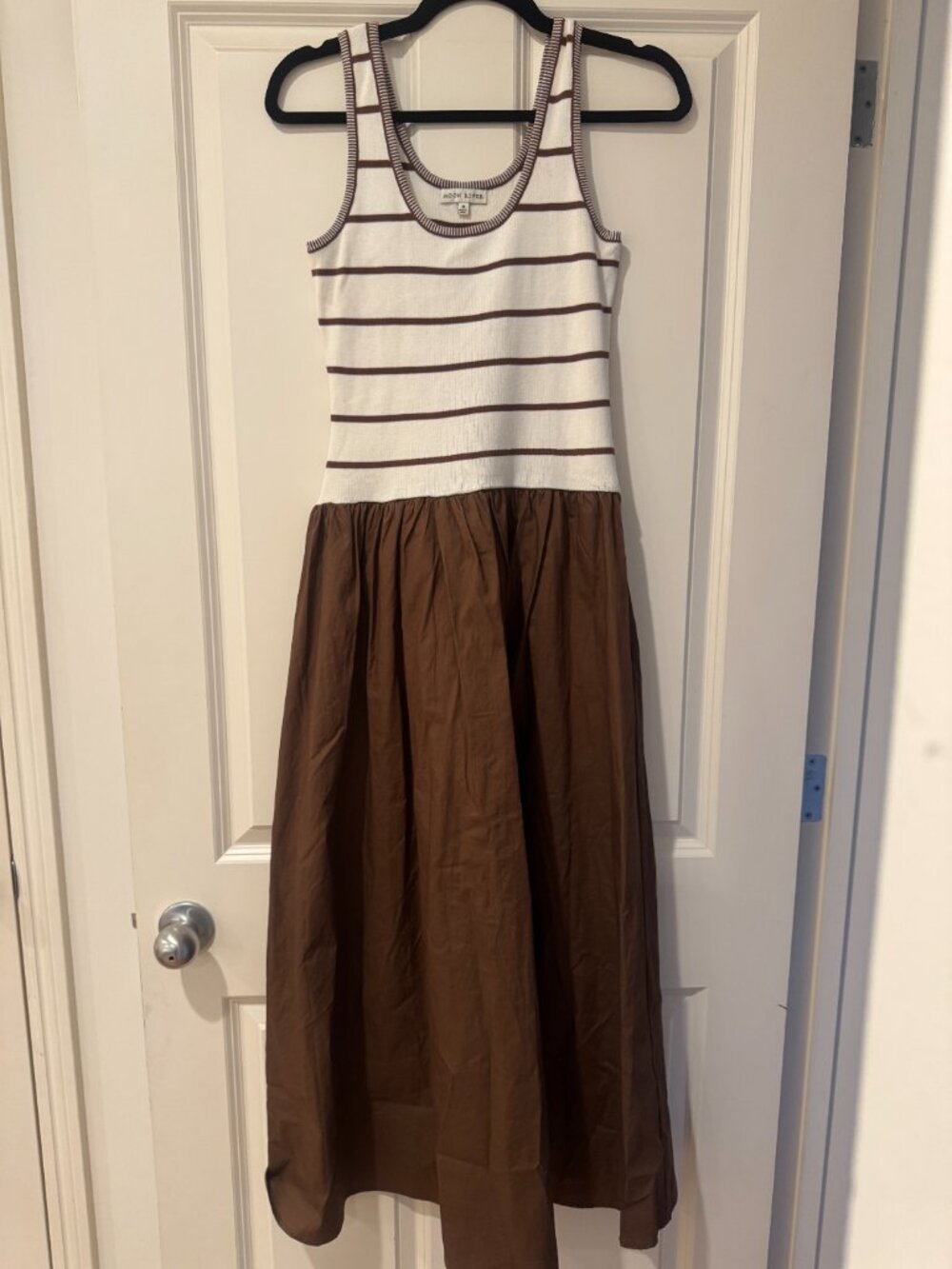 Moon River Striped Cotton Dress - Medium - Picture 2 of 6